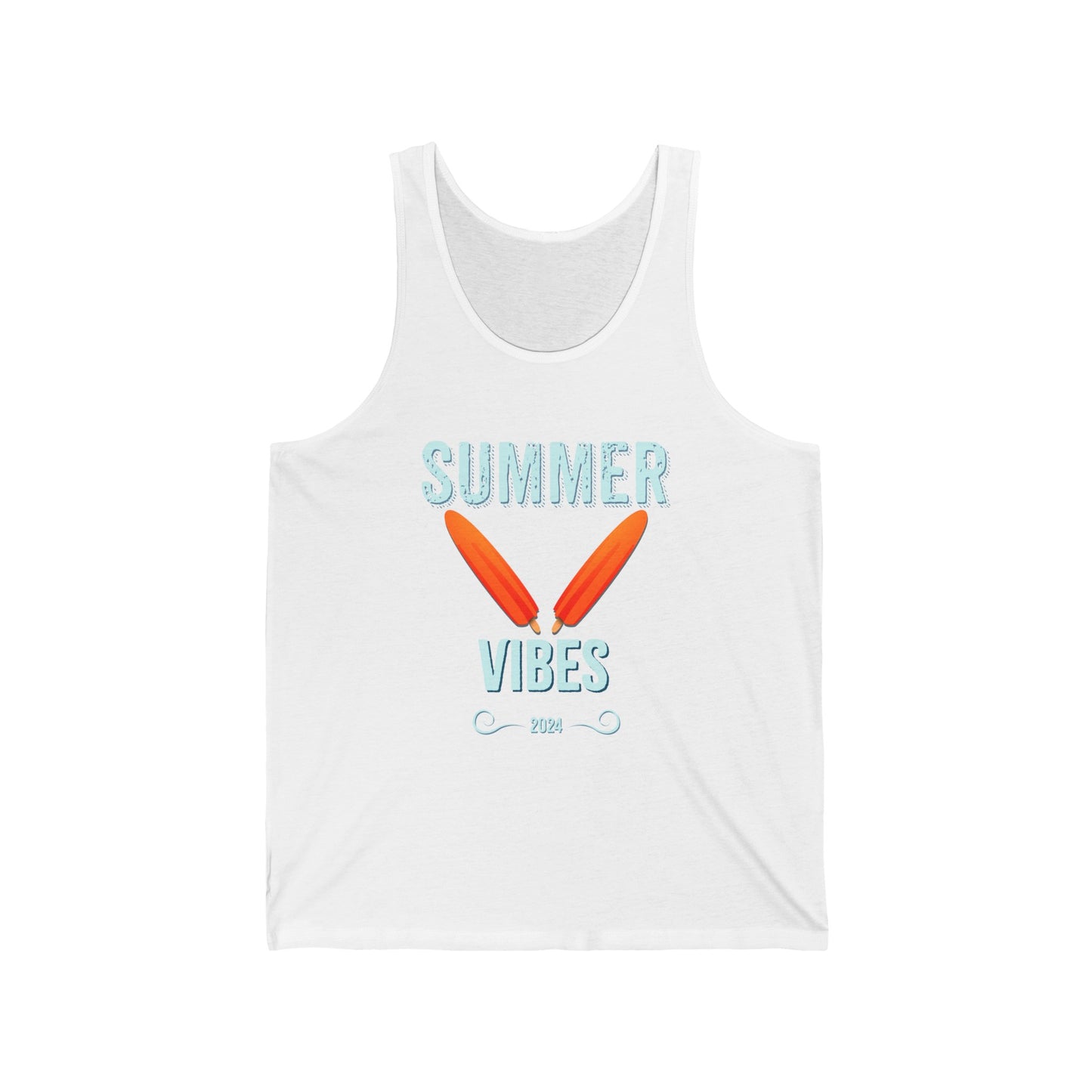 Retro Summer Vibes - Unisex Jersey Tank