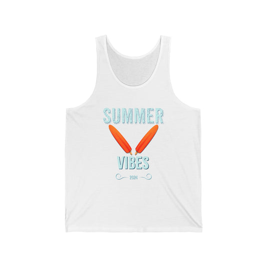 Retro Summer Vibes - Unisex Jersey Tank