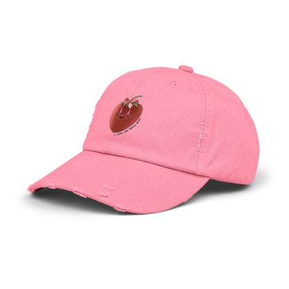 I Love You Berry Much - Strawberry - Distressed Cap