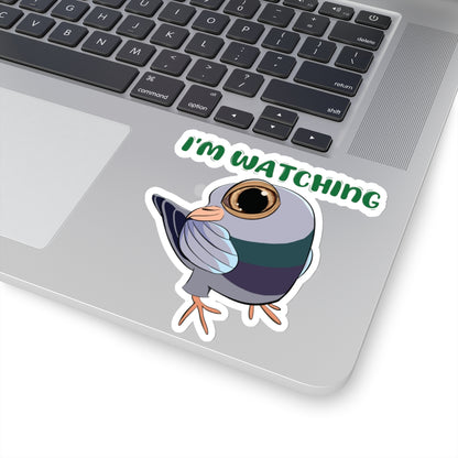 I’m Watching - Sticker of Pigeon