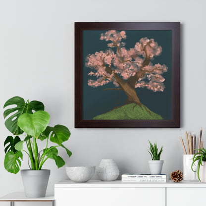 Cherry Blossom - Framed Vertical Poster