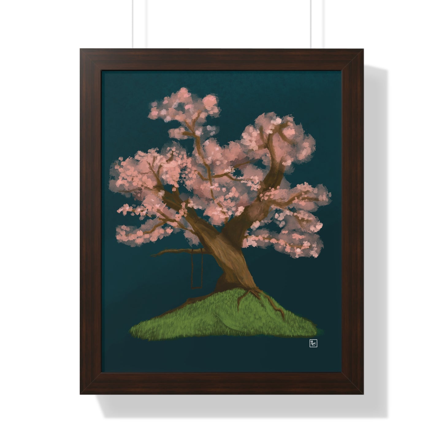 Cherry Blossom - Framed Vertical Poster