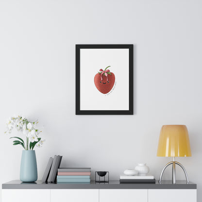 I Love You berry Much - Framed Vertical Poster