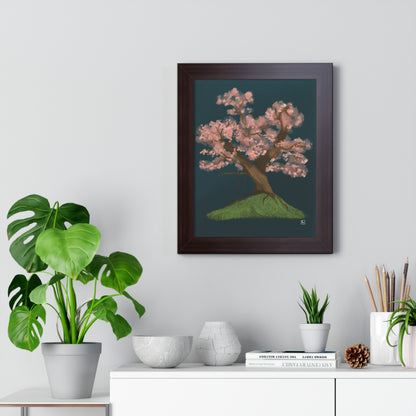 Cherry Blossom - Framed Vertical Poster