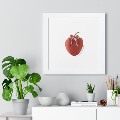 I Love You berry Much - Framed Vertical Poster