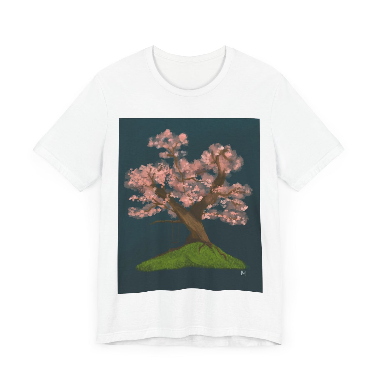 Cherry Blossom Print - Unisex Jersey Short Sleeve Tee