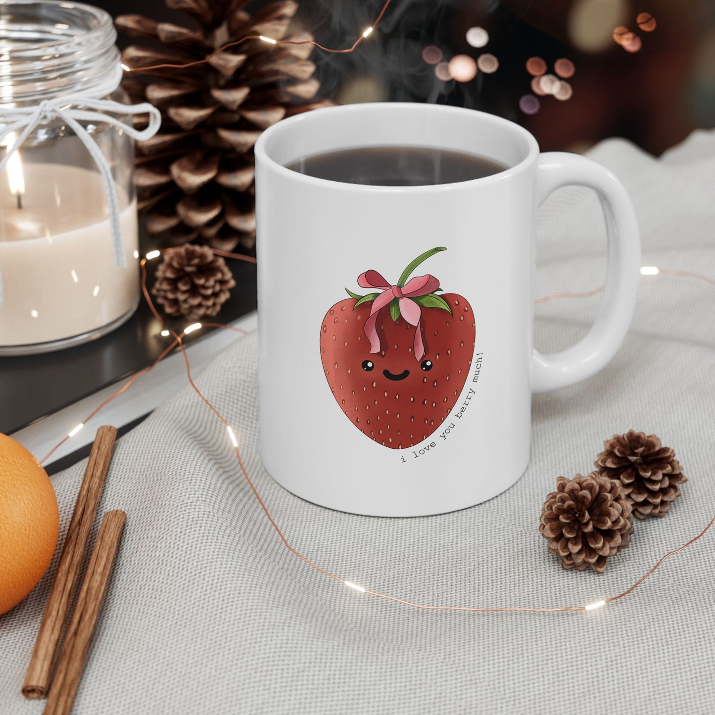 I Love You Berry Much - Ceramic Mug, (11oz, 15oz)