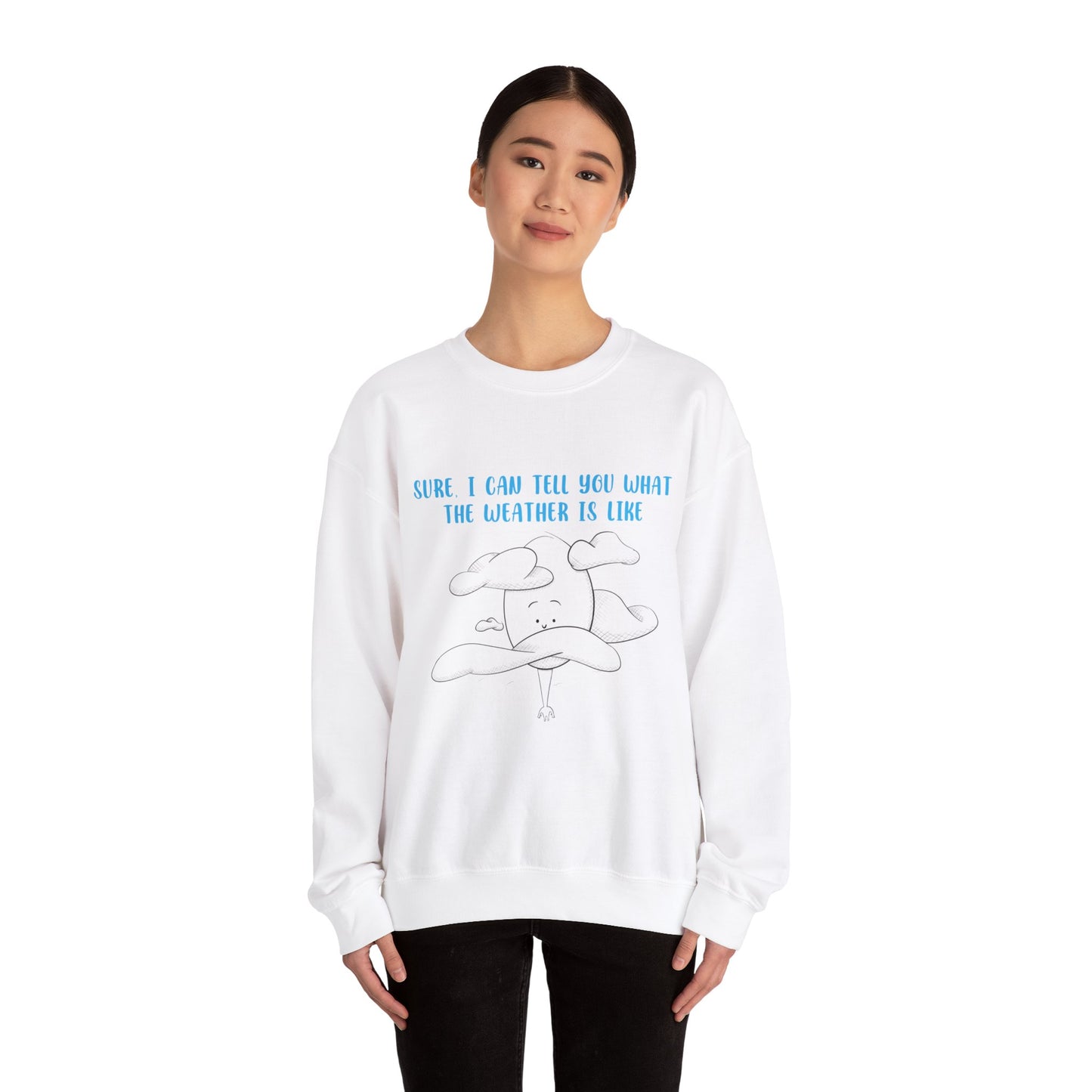 Tall Weather Forecast - Unisex Heavy Blend™ Crewneck Sweatshirt