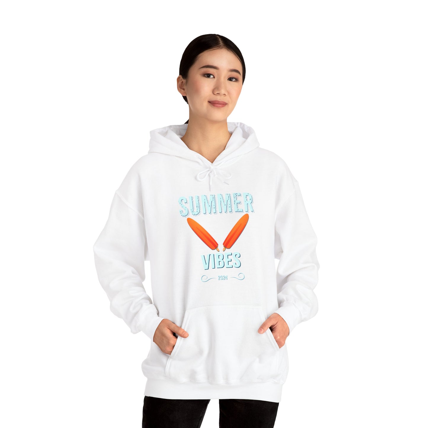 Retro Summer Vibes - Unisex Heavy Blend™ Hooded Sweatshirt