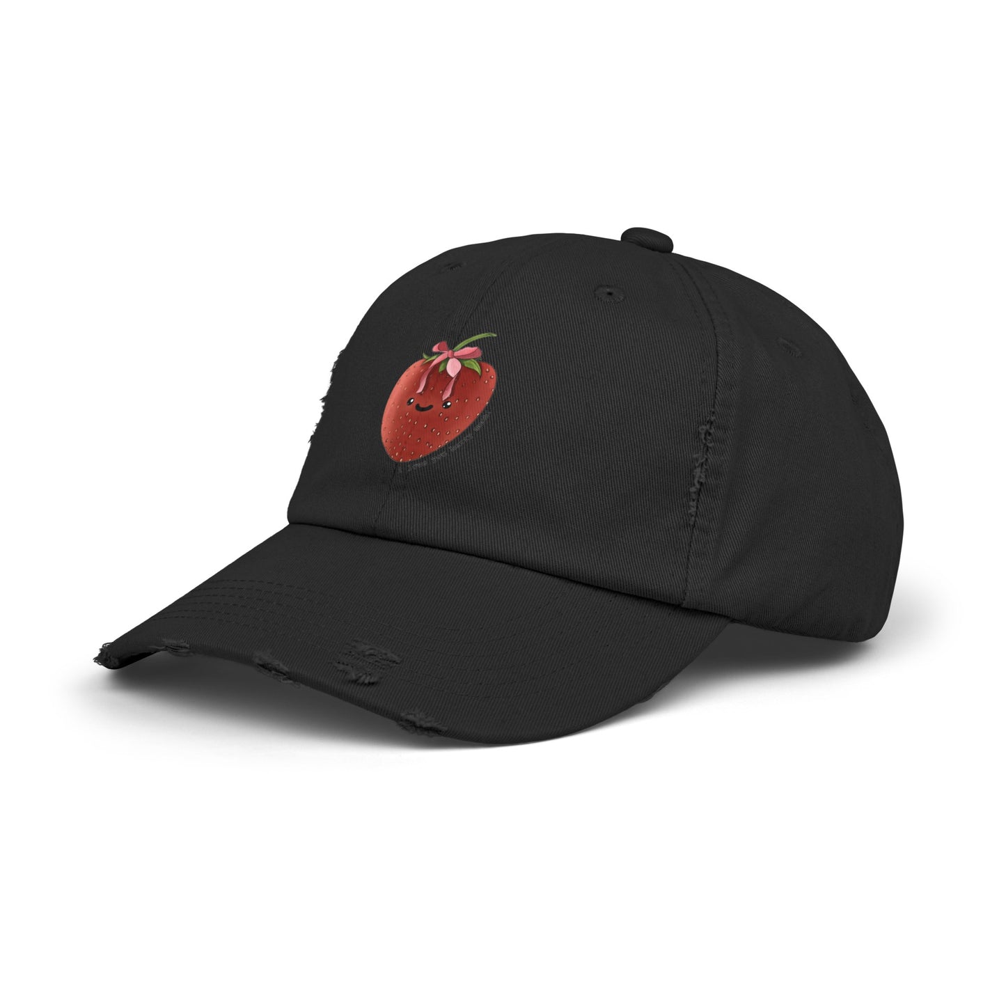 I Love You Berry Much - Strawberry - Distressed Cap