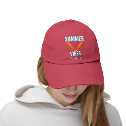 Retro Summer Vibes - Distressed Cap