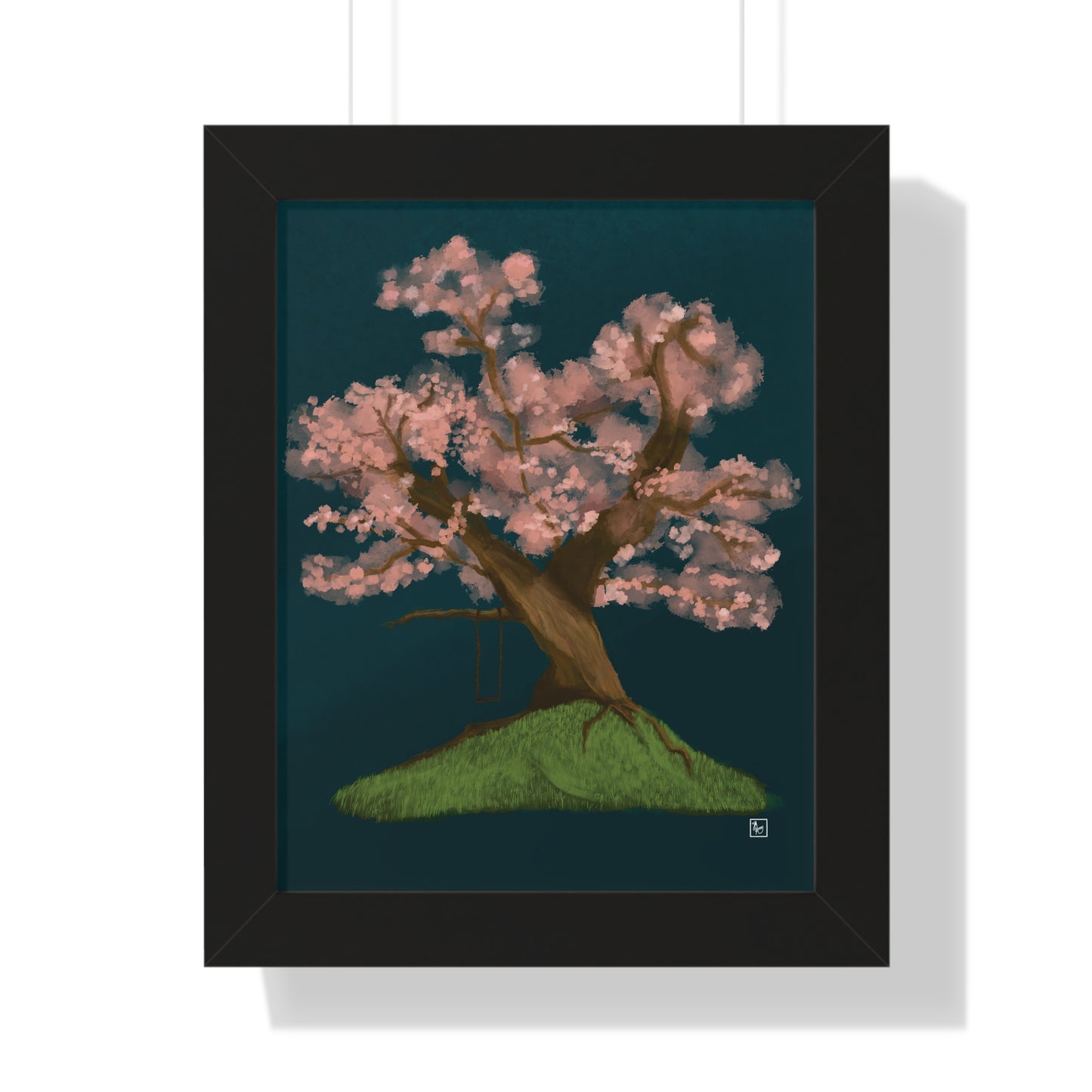 Cherry Blossom - Framed Vertical Poster