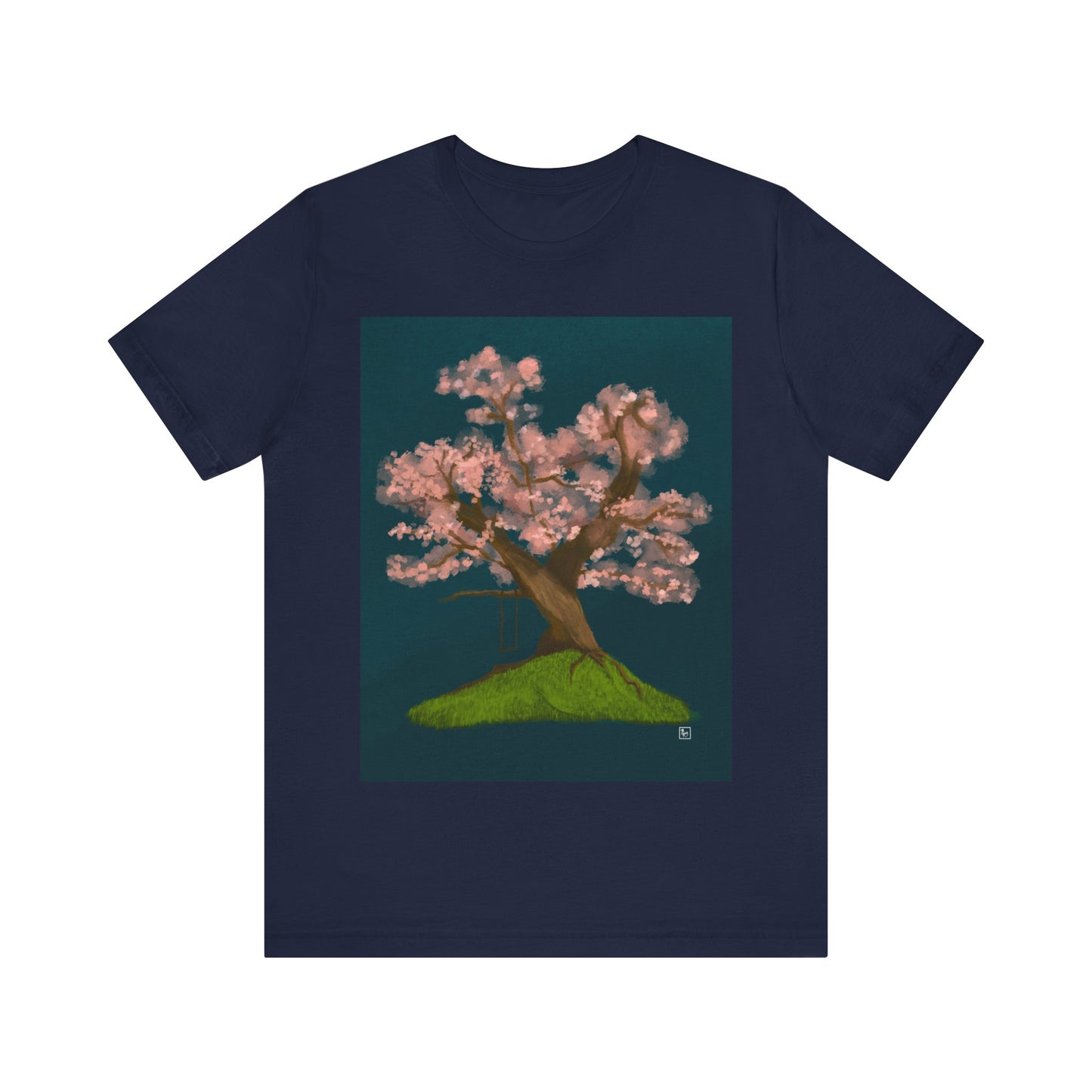 Cherry Blossom Print - Unisex Jersey Short Sleeve Tee