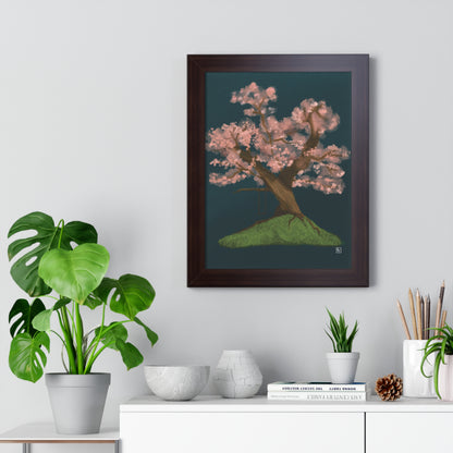 Cherry Blossom - Framed Vertical Poster