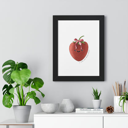 I Love You berry Much - Framed Vertical Poster