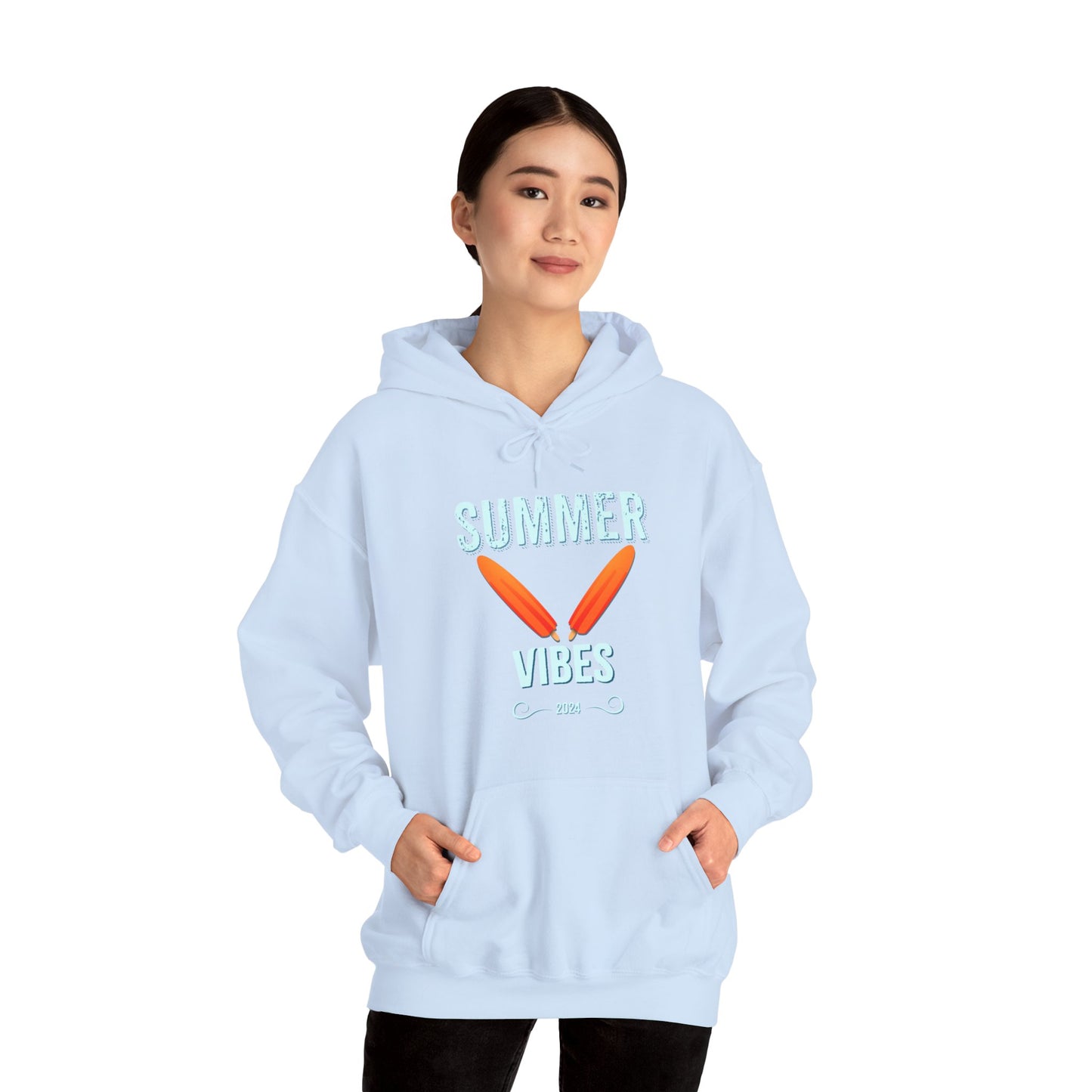 Retro Summer Vibes - Unisex Heavy Blend™ Hooded Sweatshirt