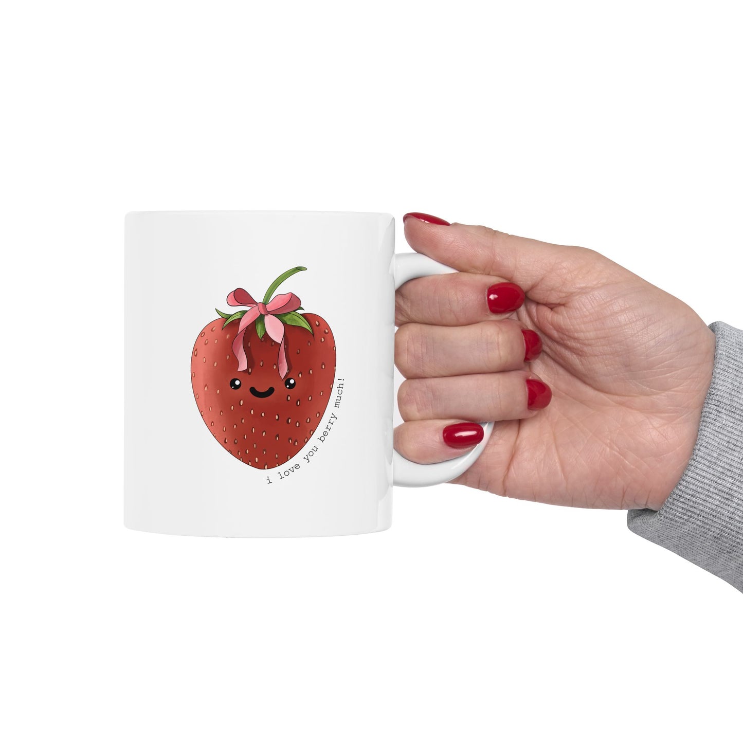 I Love You Berry Much - Ceramic Mug, (11oz, 15oz)