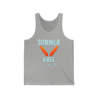 Retro Summer Vibes - Unisex Jersey Tank