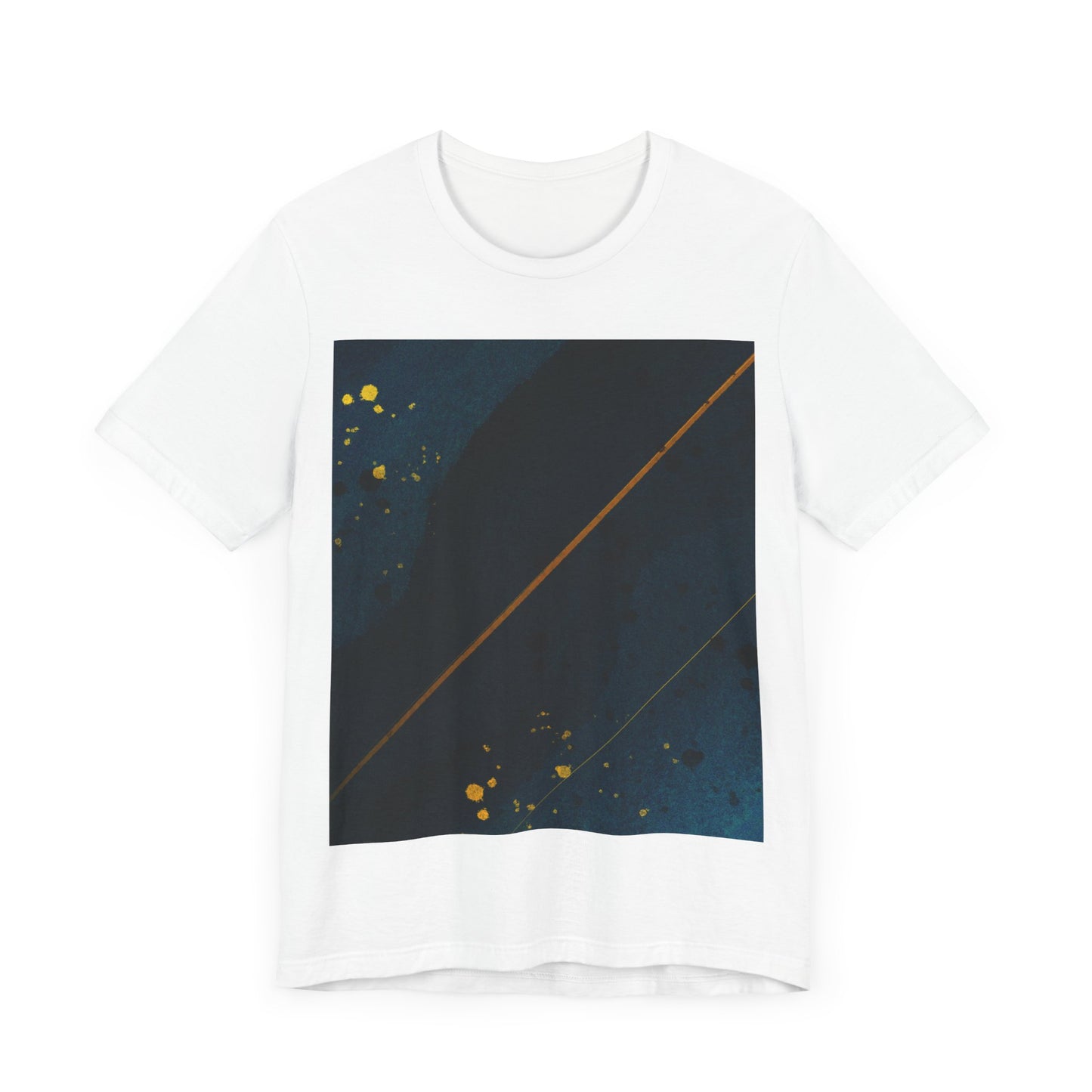 Flicks of Gold Print - Unisex Jersey Short Sleeve Tee