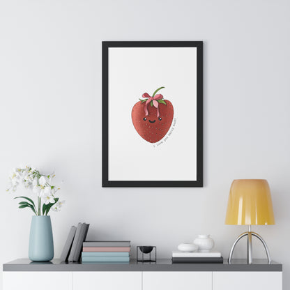 I Love You berry Much - Framed Vertical Poster