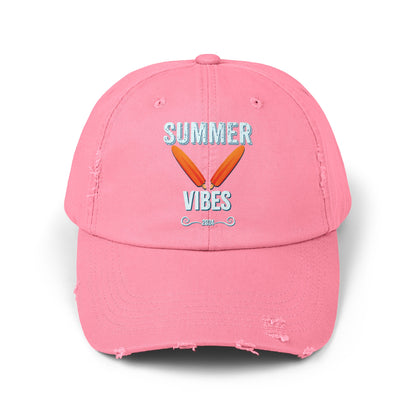 Retro Summer Vibes - Distressed Cap