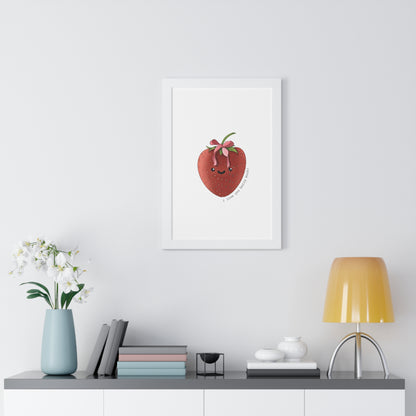 I Love You berry Much - Framed Vertical Poster