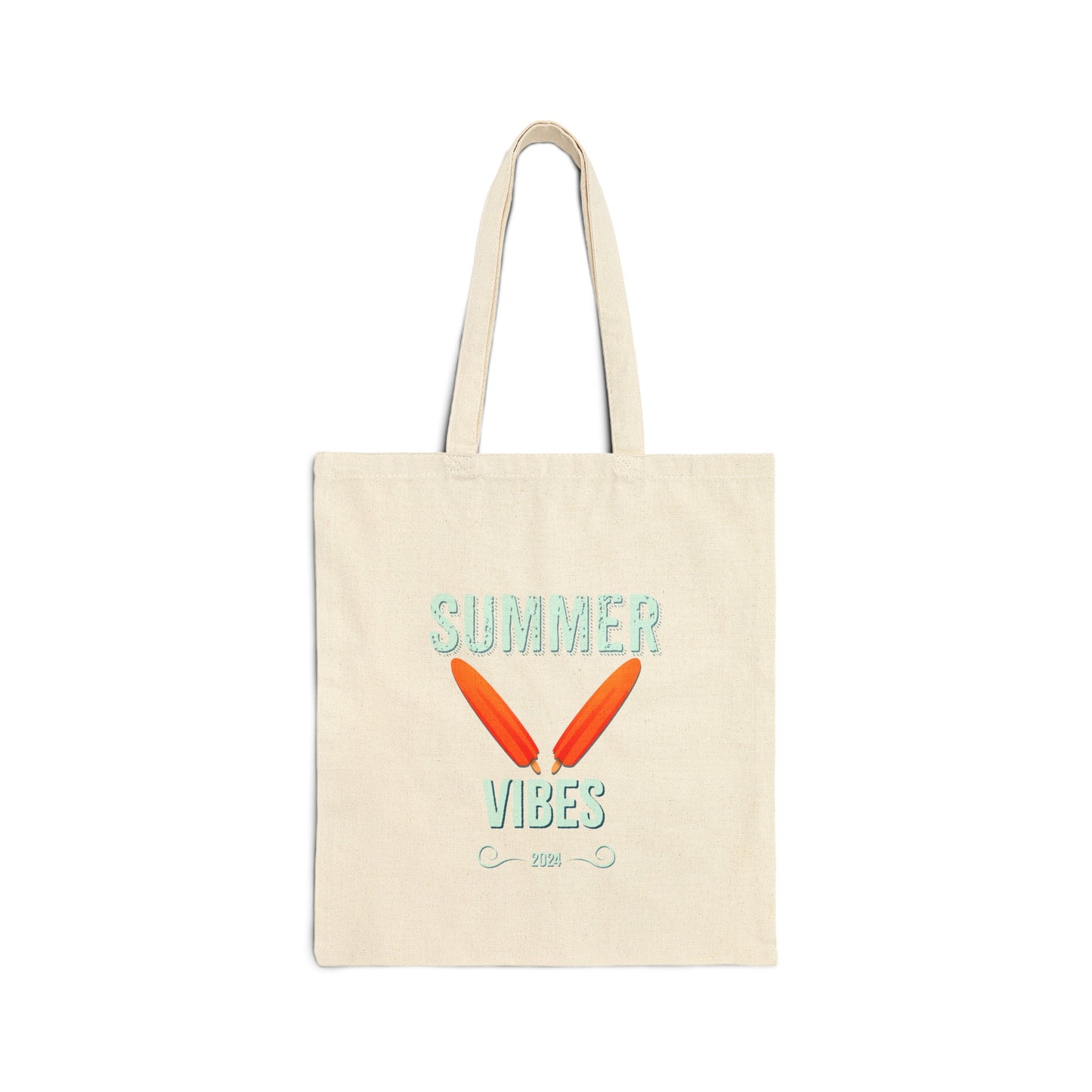 Summer Vibes - Cotton Canvas Tote Bag