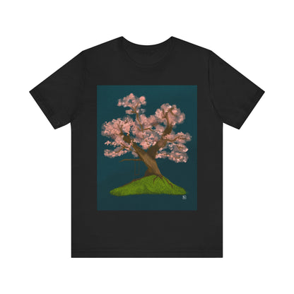 Cherry Blossom Print - Unisex Jersey Short Sleeve Tee