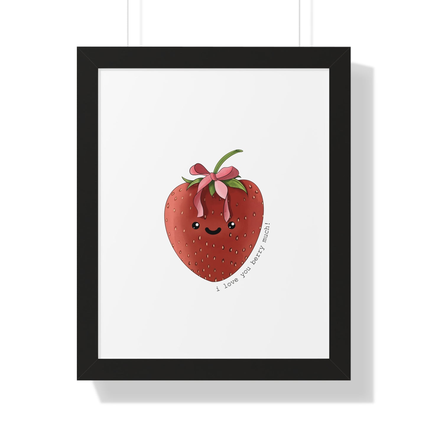 I Love You berry Much - Framed Vertical Poster