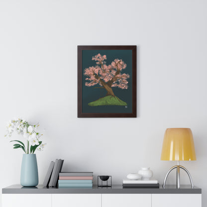 Cherry Blossom - Framed Vertical Poster