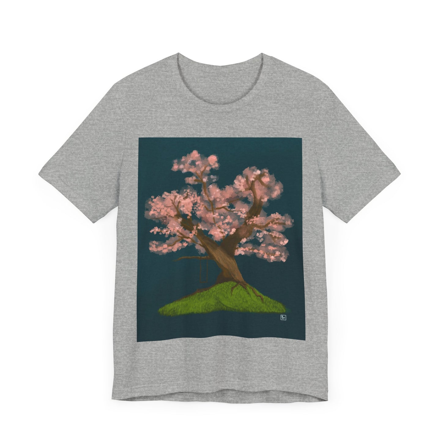 Cherry Blossom Print - Unisex Jersey Short Sleeve Tee