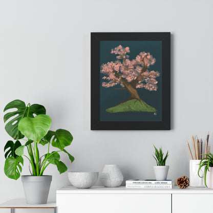 Cherry Blossom - Framed Vertical Poster