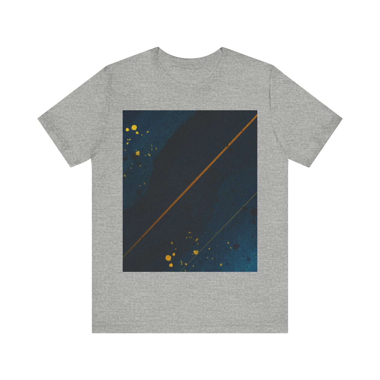 Flicks of Gold Print - Unisex Jersey Short Sleeve Tee