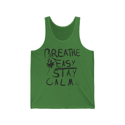 Breathe Easy Stay Calm - Unisex Jersey Tank