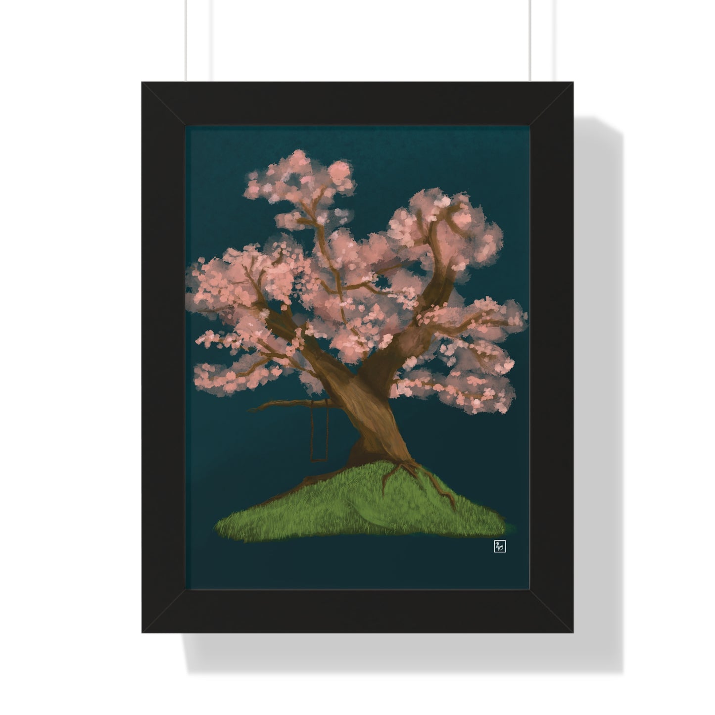 Cherry Blossom - Framed Vertical Poster