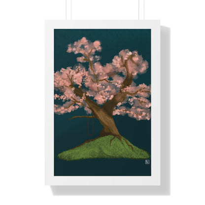 Cherry Blossom - Framed Vertical Poster