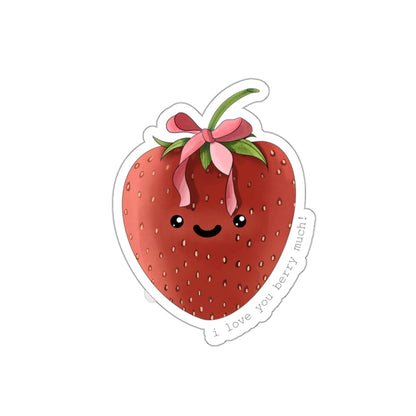 I Love You Berry Much - Strawberry Sticker