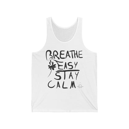 Breathe Easy Stay Calm - Unisex Jersey Tank