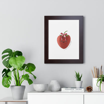 I Love You berry Much - Framed Vertical Poster