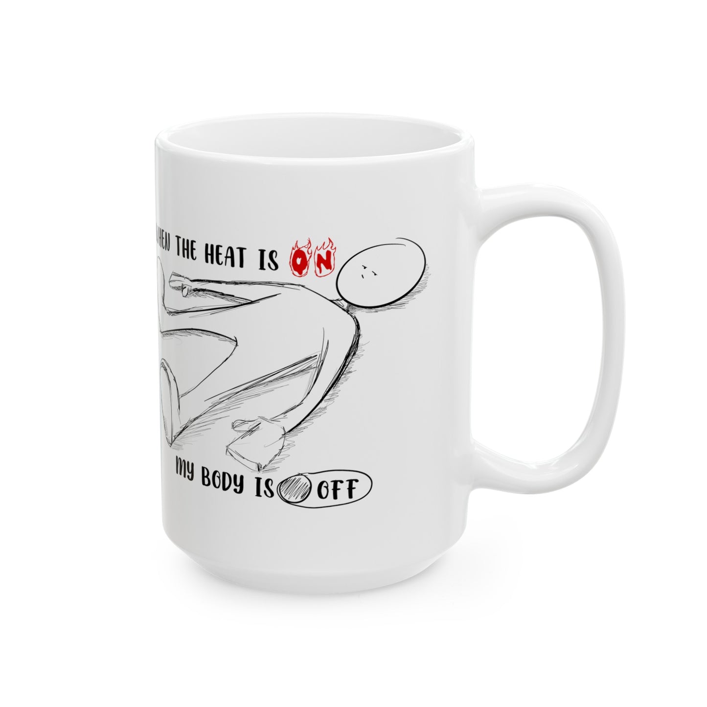 When The Heat Is On - Ceramic Mug, (11oz, 15oz)