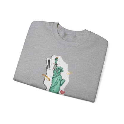 I Love NYC - Collage Design - Unisex Heavy Blend™ Crewneck Sweatshirt