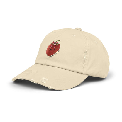 I Love You Berry Much - Strawberry - Distressed Cap