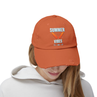 Retro Summer Vibes - Distressed Cap