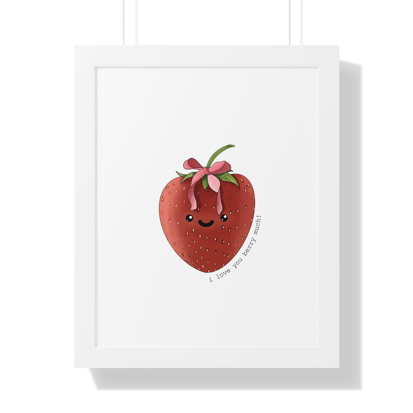 I Love You berry Much - Framed Vertical Poster