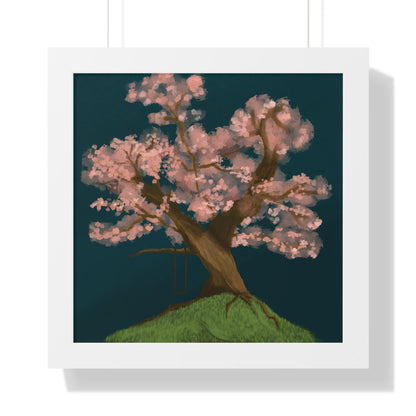 Cherry Blossom - Framed Vertical Poster