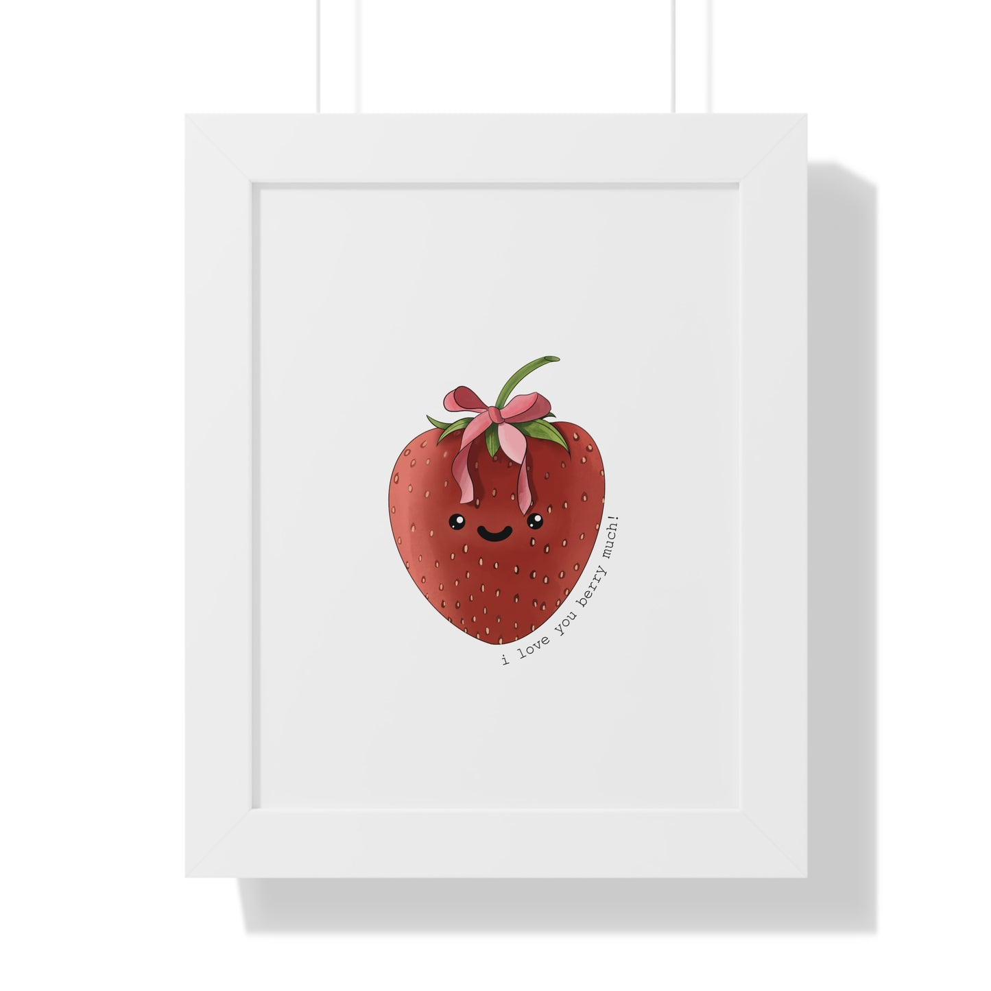 I Love You berry Much - Framed Vertical Poster