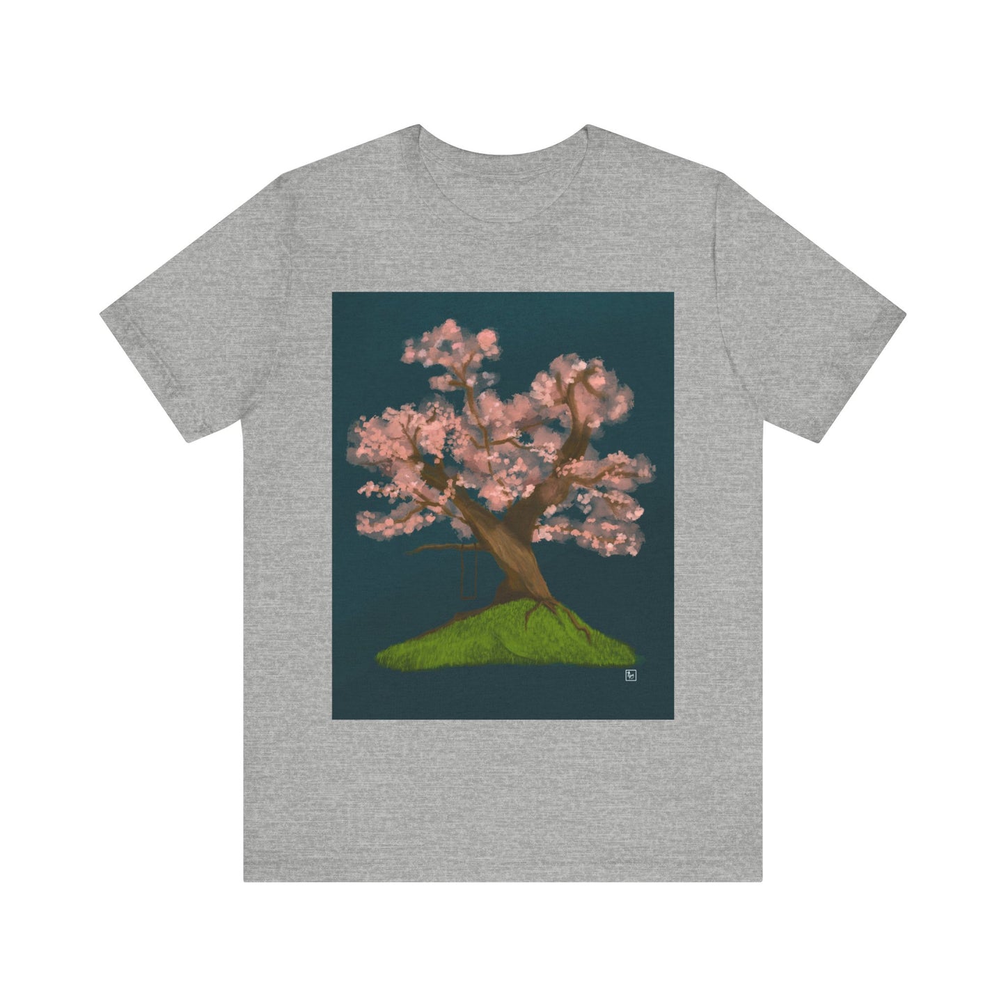 Cherry Blossom Print - Unisex Jersey Short Sleeve Tee