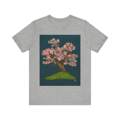 Cherry Blossom Print - Unisex Jersey Short Sleeve Tee