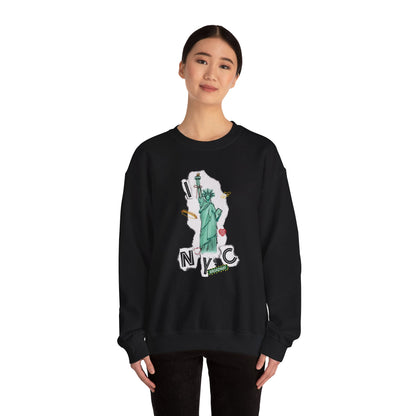 I Love NYC - Collage Design - Unisex Heavy Blend™ Crewneck Sweatshirt