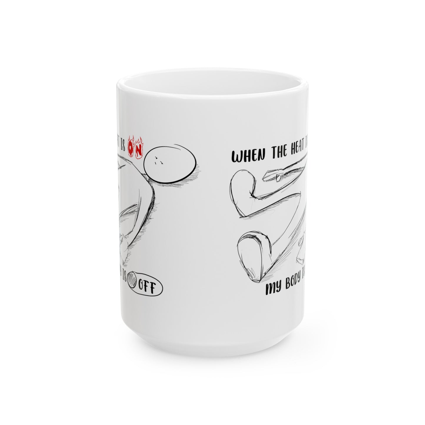 When The Heat Is On - Ceramic Mug, (11oz, 15oz)